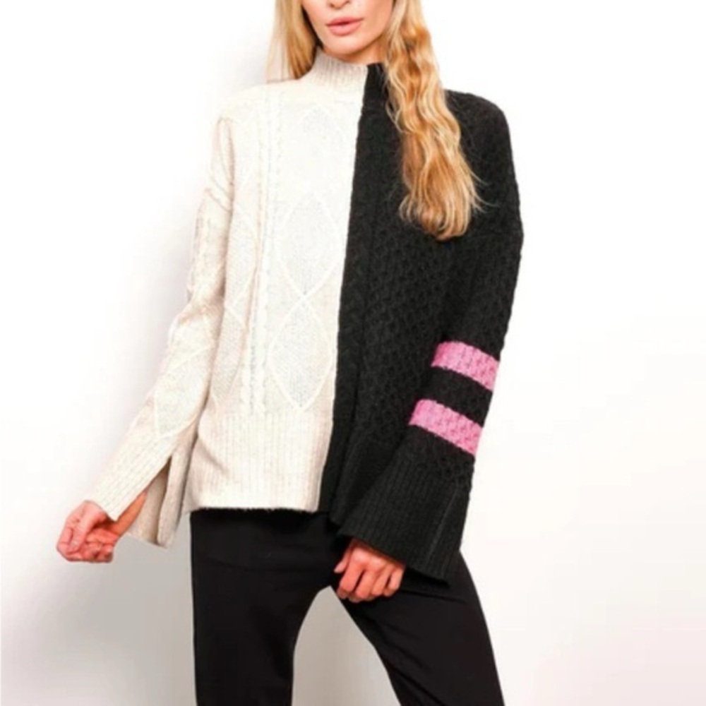 Central Park West Colorblocking Sweater